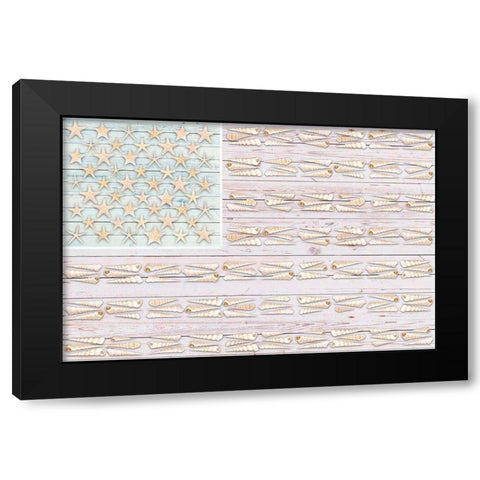 Shells 2 Black Modern Wood Framed Art Print with Double Matting by Miller, Savannah