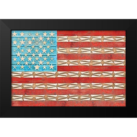 Shells 3 Black Modern Wood Framed Art Print by Miller, Savannah