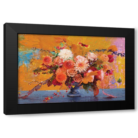 Fall Fireworks 2 Black Modern Wood Framed Art Print with Double Matting by Miller, Savannah