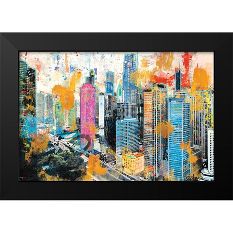 My Kinda Town Black Modern Wood Framed Art Print by Miller, Savannah