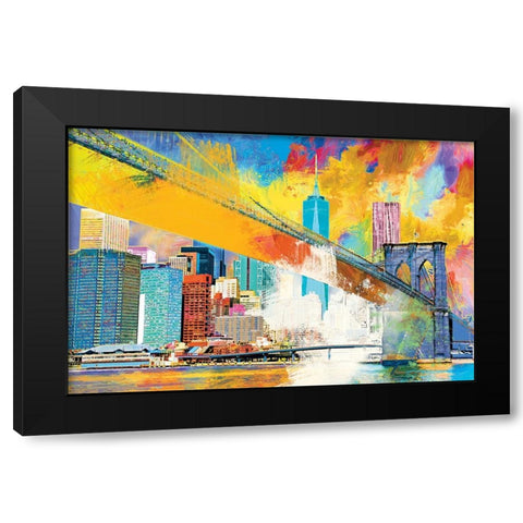 Sunrise Black Modern Wood Framed Art Print by Miller, Savannah