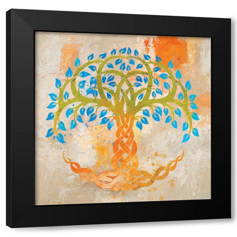 Balance and Harmony Black Modern Wood Framed Art Print with Double Matting by Miller, Savannah