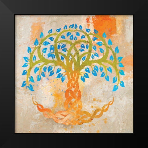 Balance and Harmony Black Modern Wood Framed Art Print by Miller, Savannah