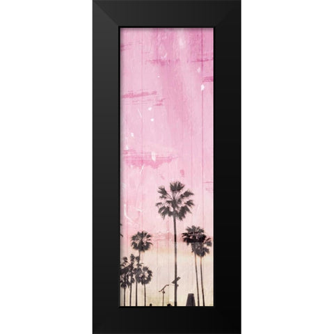 Palm Peach Group One Black Modern Wood Framed Art Print by Villa, Milli