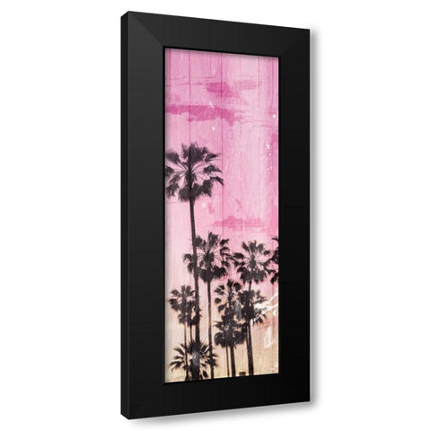 Palm Peach Group Two Black Modern Wood Framed Art Print with Double Matting by Villa, Milli