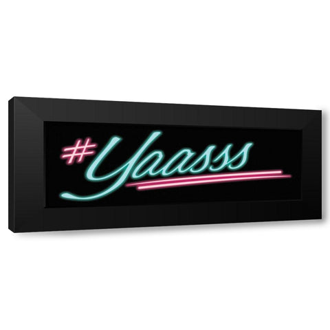 Yaass Black Modern Wood Framed Art Print with Double Matting by Villa, Milli