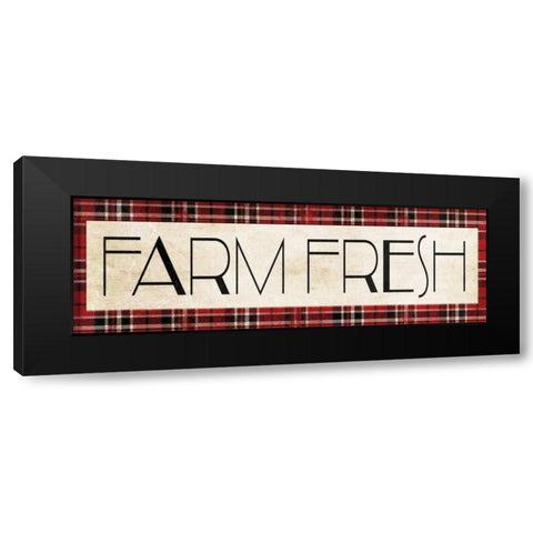 Farm Fresh Black Modern Wood Framed Art Print with Double Matting by Villa, Milli