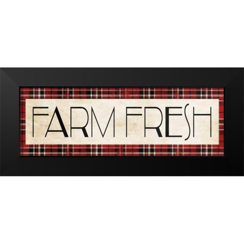Farm Fresh Black Modern Wood Framed Art Print by Villa, Milli