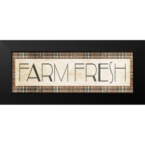 Farm Fresh Muted Colors Black Modern Wood Framed Art Print by Villa, Milli