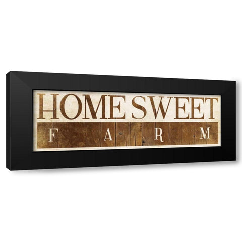 Home Sweet Farm 2 Black Modern Wood Framed Art Print by Villa, Milli