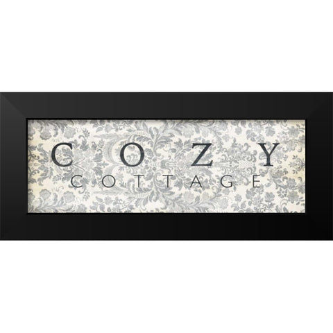 Cozy Cottage Black Modern Wood Framed Art Print by Villa, Milli