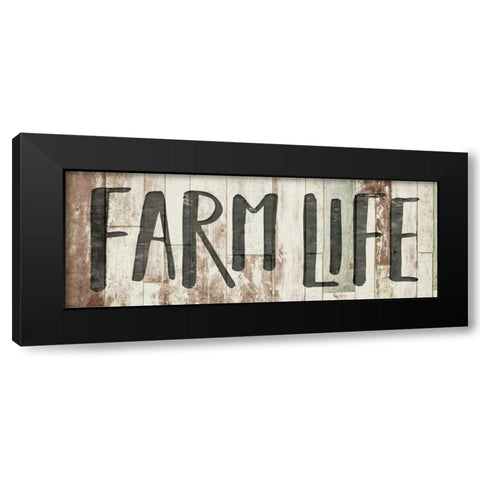 Farm Life Black Modern Wood Framed Art Print with Double Matting by Villa, Milli