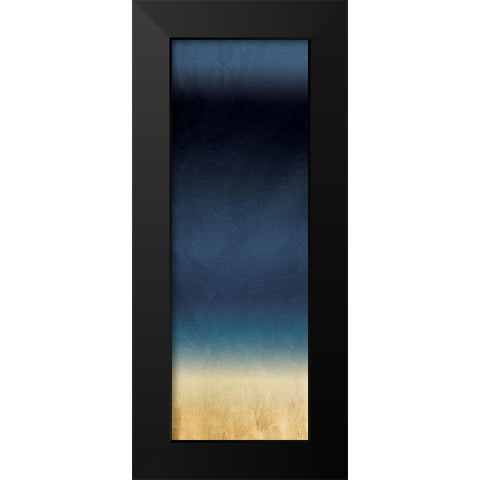 Midnight Gold Black Modern Wood Framed Art Print by Villa, Milli