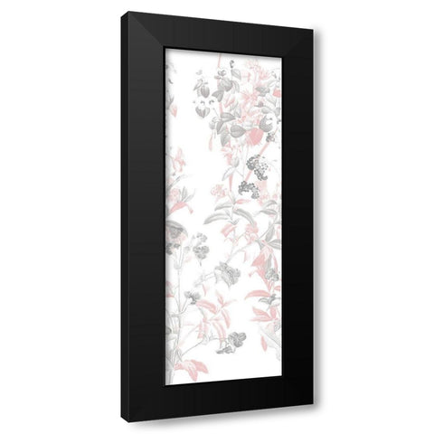 Blush In The Wind Black Modern Wood Framed Art Print by Villa, Mlli