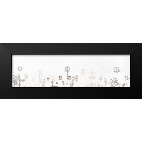 Palms To Palms Black Modern Wood Framed Art Print by Villa, Mlli