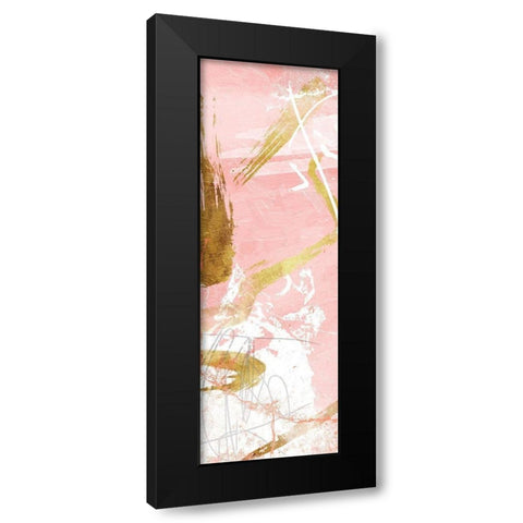 Blush Mess Black Modern Wood Framed Art Print with Double Matting by Villa, Mlli
