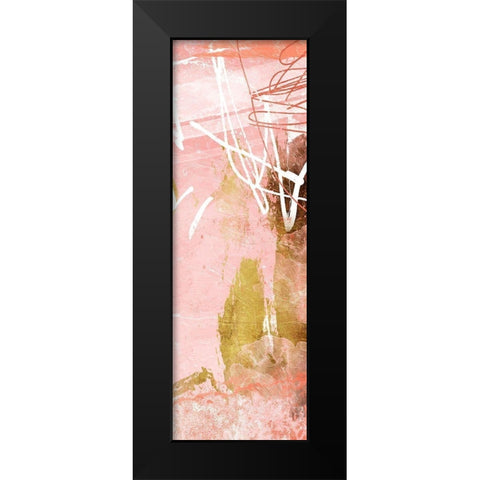 Blush Mess Mate Black Modern Wood Framed Art Print by Villa, Mlli