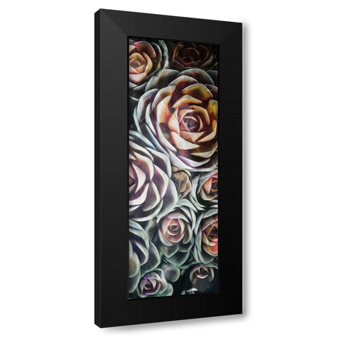 Fall Succulents Mate Black Modern Wood Framed Art Print with Double Matting by Villa, Mlli
