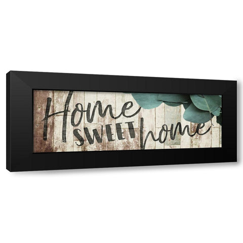 Home Sweet Home Black Modern Wood Framed Art Print by Villa, Mlli
