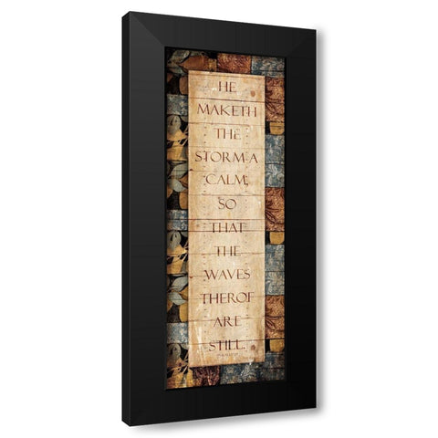 Maketh The Storm Black Modern Wood Framed Art Print with Double Matting by Villa, Mlli