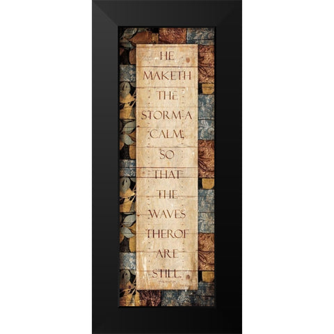 Maketh The Storm Black Modern Wood Framed Art Print by Villa, Mlli