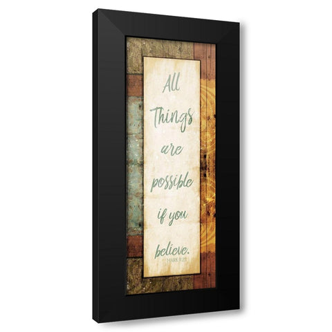 All Things Black Modern Wood Framed Art Print with Double Matting by Villa, Mlli