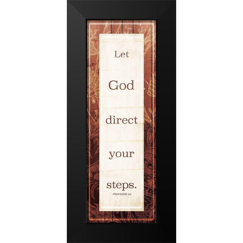 Lets God Black Modern Wood Framed Art Print by Villa, Mlli