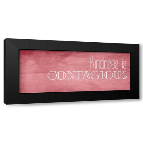 Kindness Black Modern Wood Framed Art Print by Villa, Mlli