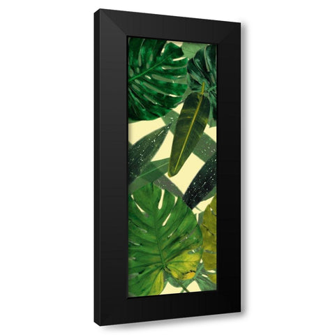 Green Palms Black Modern Wood Framed Art Print by Villa, Mlli