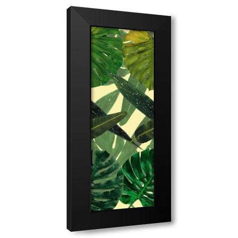 Green Palms Mate Black Modern Wood Framed Art Print by Villa, Mlli