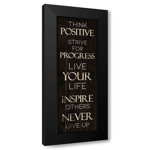 Progress Black Modern Wood Framed Art Print by Villa, Mlli