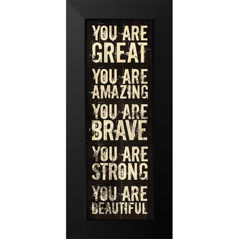 Amazing Black Modern Wood Framed Art Print by Villa, Mlli