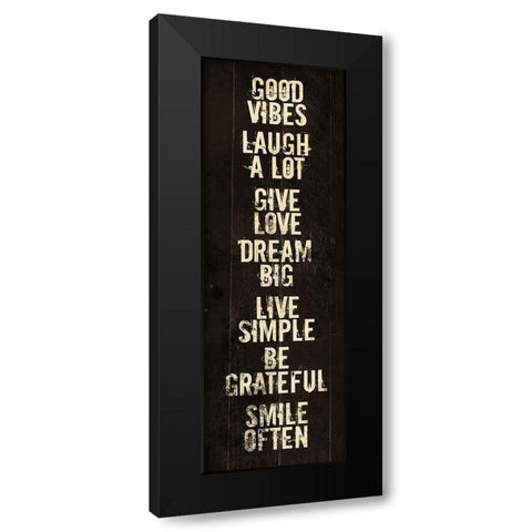 Dream Big Black Modern Wood Framed Art Print with Double Matting by Villa, Mlli