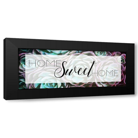 Home Sweet Home Black Modern Wood Framed Art Print by Villa, Mlli