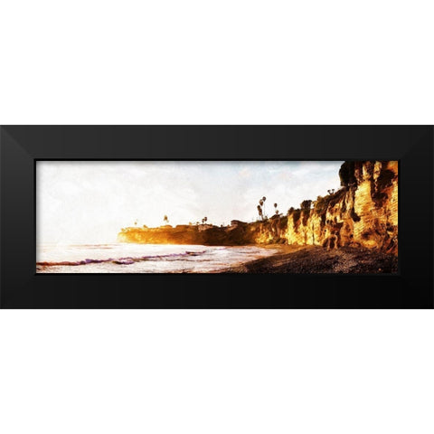 Pacific Beach Cali Black Modern Wood Framed Art Print by Villa, Mlli