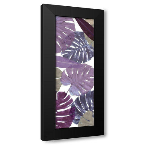 Purple Palms Black Modern Wood Framed Art Print with Double Matting by Villa, Mlli