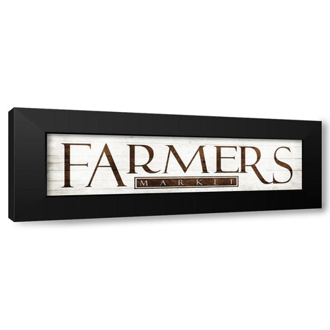 Farmers Market Black Modern Wood Framed Art Print with Double Matting by Villa, Mlli