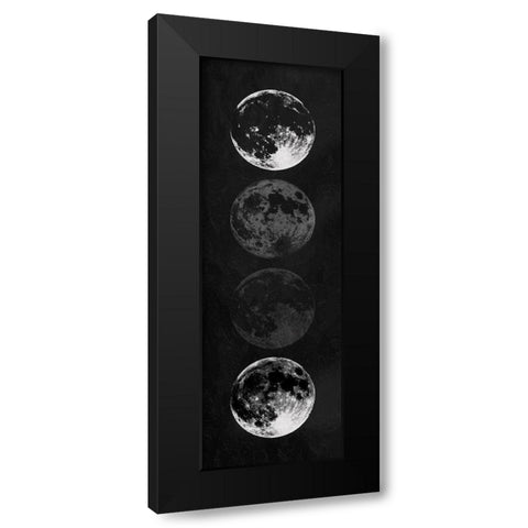 Moon Shade Reverse Black Modern Wood Framed Art Print by Villa, Mlli