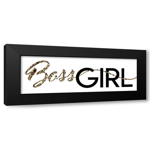 Boss Girl Flat Black Modern Wood Framed Art Print with Double Matting by Villa, Mlli