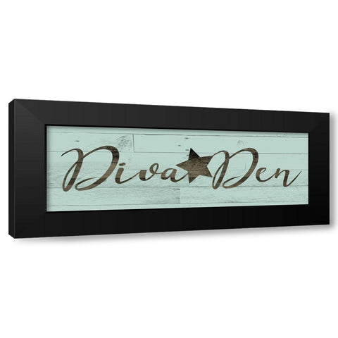 Diva Den Black Modern Wood Framed Art Print with Double Matting by Villa, Mlli