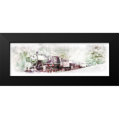 Traveling Through The Winter Black Modern Wood Framed Art Print by Villa, Milli
