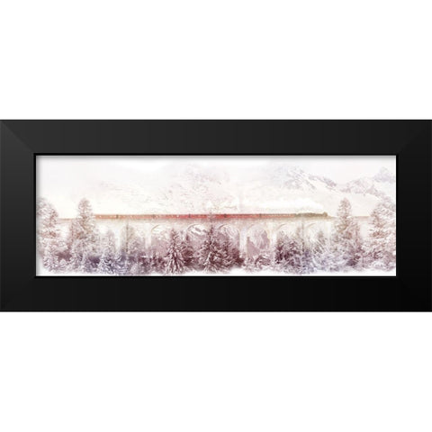 Train Time Black Modern Wood Framed Art Print by Villa, Milli