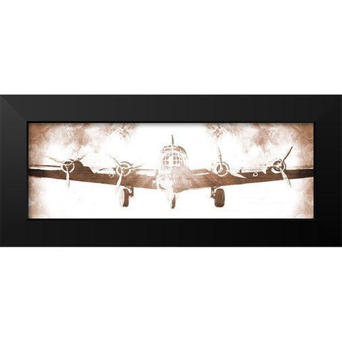 Time To Fly Sepia Black Modern Wood Framed Art Print by Villa, Milli