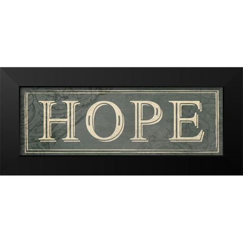 Hope Black Modern Wood Framed Art Print by Villa, Milli