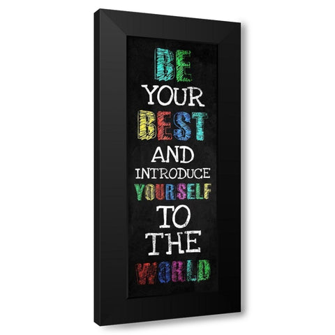 Be Your Best Black Modern Wood Framed Art Print with Double Matting by Villa, Milli