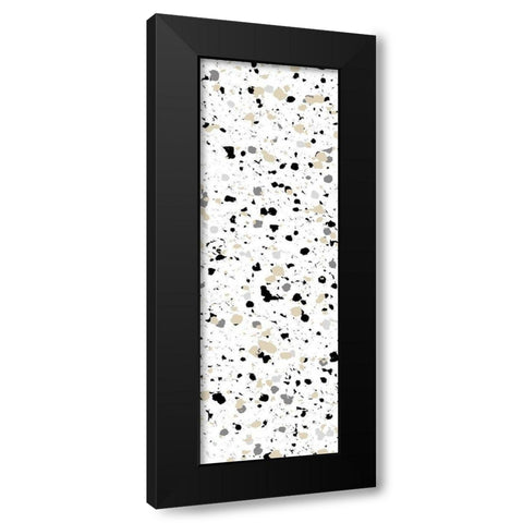 Steal Speckle 1 Black Modern Wood Framed Art Print with Double Matting by Villa, Milli