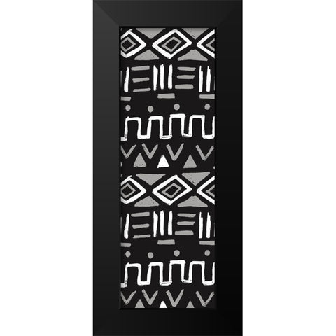 Slate Tribe Black Modern Wood Framed Art Print by Villa, Milli