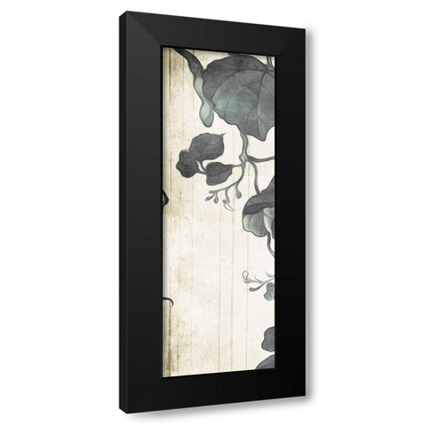 Muted Hanging Leaves Black Modern Wood Framed Art Print with Double Matting by Villa, Milli