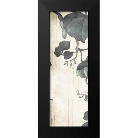Muted Hanging Leaves Black Modern Wood Framed Art Print by Villa, Milli