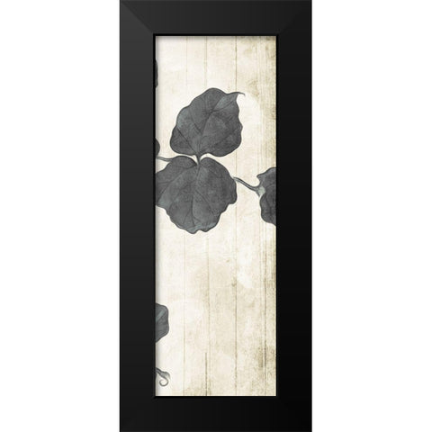Muted Hanging Leaves 3 Black Modern Wood Framed Art Print by Villa, Milli